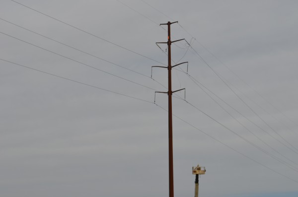 Power lines involved in the Bellanca accident